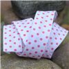 Order  Bias Binding Polka Dots - White/Red